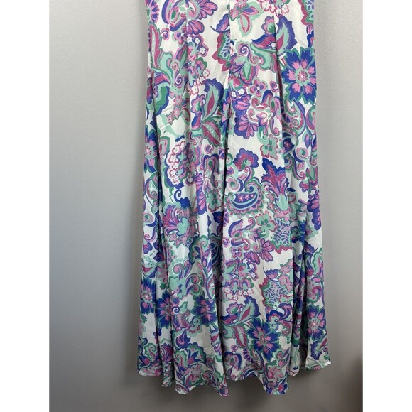 Flying Tomato Maxi Flowing Dress Sleeveless Size Medium Artistic Floral Flowy - Picture 9 of 10